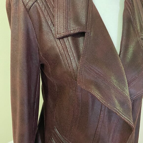 Vex Faux  Suede Purple Jacket - Picture 3 of 6
